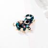 Ethnic Style Cute Elephant Shape Brooch Shining Rhinestones Inlaid Pin Suit Lapel Badge Dress Coat Accessories