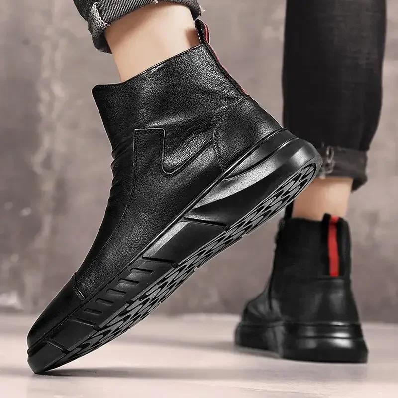 Водонепроницаемая и нескользящая износостойкая мужская обувь, лоферы, резиновые сапоги для мужчин, в продаже, оригинальные резиновые сапоги, резиновые сапоги для активного отдыха