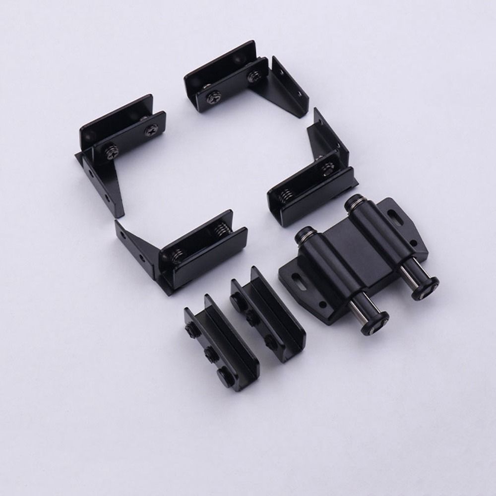 2PCS Zinc Alloy Glass Door Hinge Furniture Cabinet Door Hinge New Frameless Clamp Glass Cabinet