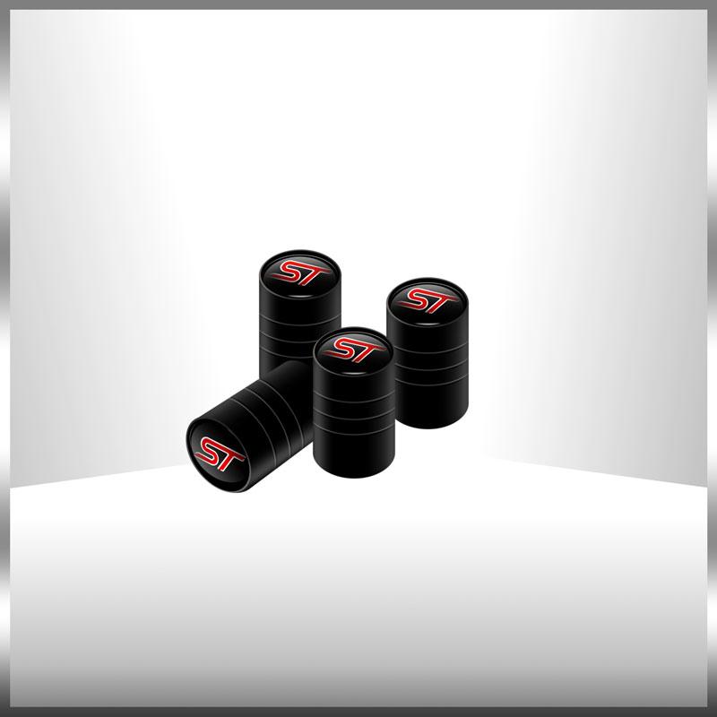 ZLKQ1 Car Styling 4Pcs/Set ST Logo Car Wheel Tire Valve Caps Covers Decor For Ford Focus Fiesta Mondeo MK1 MK2 MK3 MK4 Ranger
