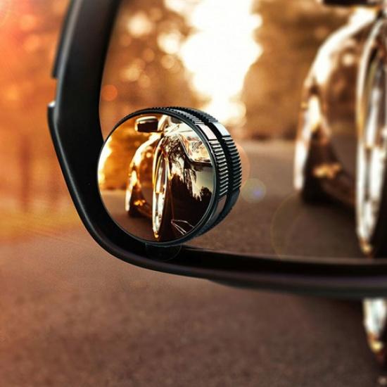 2x Car Mirror Blind Spot High Definition 360 Degree Wide Angle Crew Suction Cup