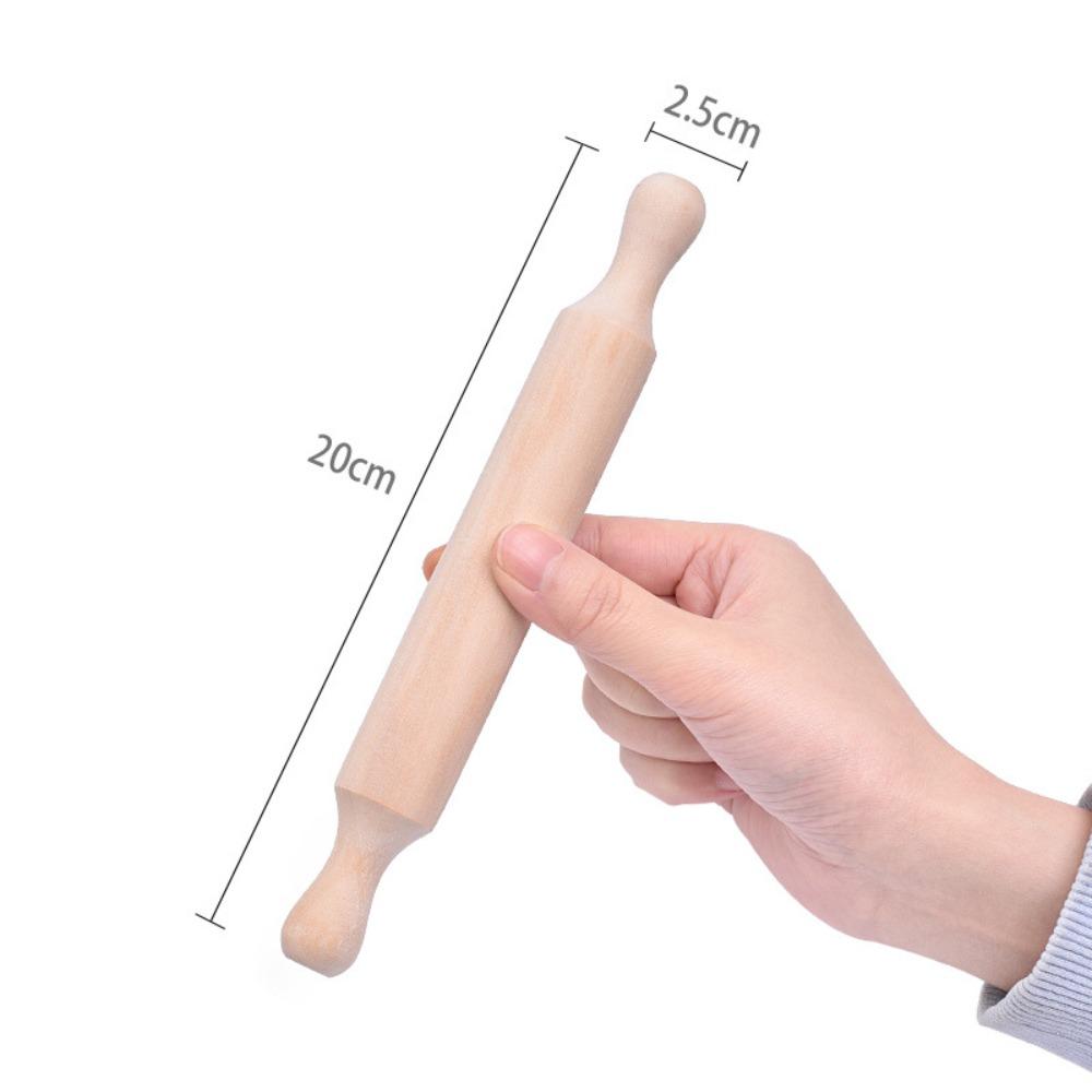 Comfortable Grip Handles Wooden Rolling Pins Wood Children's Rolling Pin Dough Roller Pin Baking
