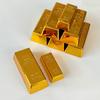 Plastic Electroplated Hollow Gold Bricks Gold Bars Props Ornaments Gold Brick Decorations Activity Gold Bars Gold Brick Toys