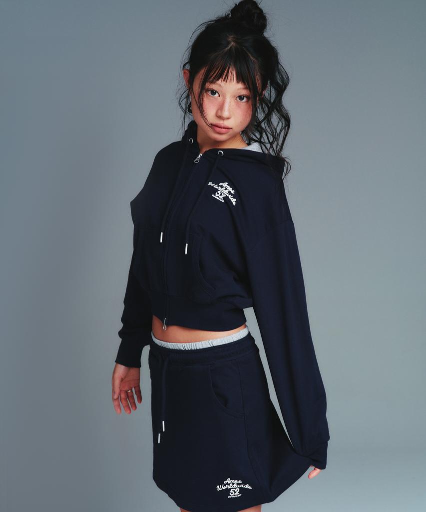 Ames Worldwide Classic Mini Sweat Skirt Navy