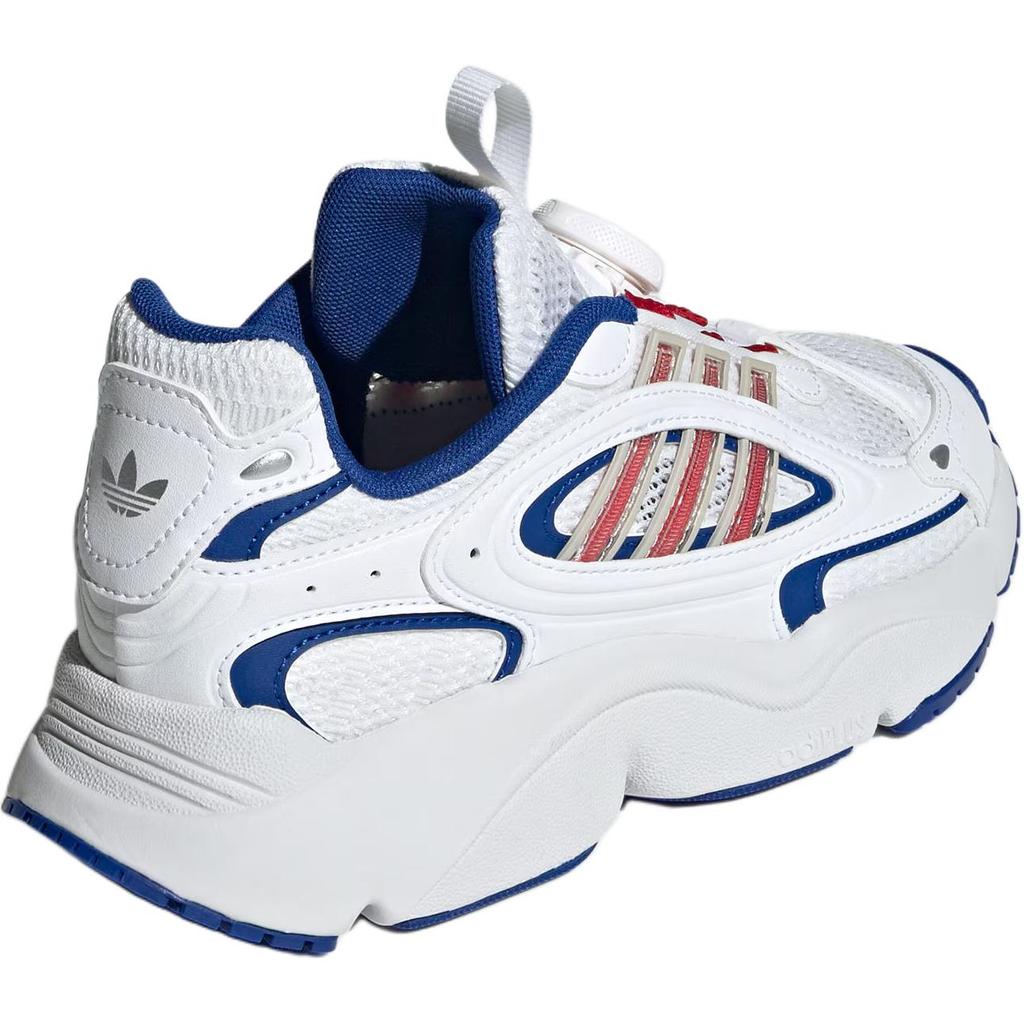 Adidas Оригинальные Ozmillen Сетчатые Модные Удобные Противоскользящие Прочные Низкие Детские Повседневные Кроссовки Мужские Повседневные Кроссовки Белые Синие Светло-Малиновые JR8367
