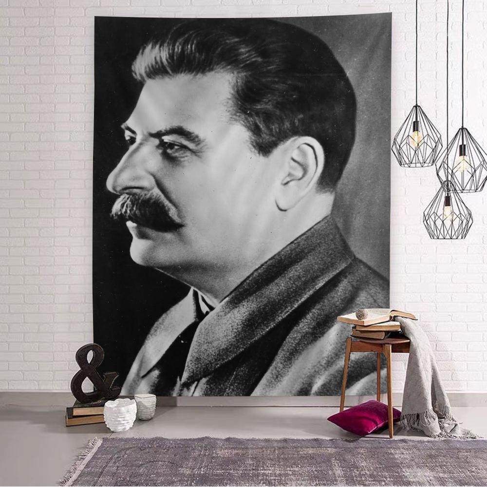Ленин Иосиф Сталин Сделай сам Настенный гобелен Искусство Научная фантастика Комната Домашний декор Настенное искусство Декор