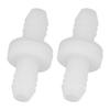2Pcs Check Valve 3Celsius8in 10mm Plastic 1 Way Water Non Return for   Compressor Aquarium Pump Fuel Gas Liquid  