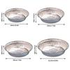 20Pcs Round Foil Trays Foil Flan Dish Silver Foil Food Container Disposable Aluminum Foil Plate Tin Foil Pie Pans For Air Fryer