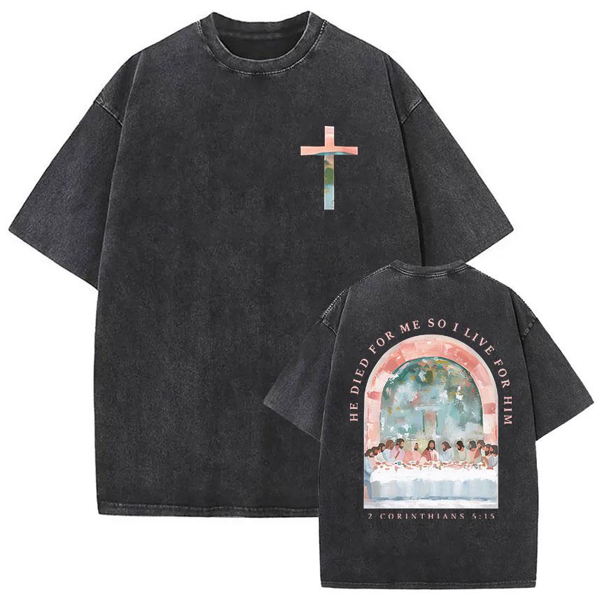 God Has A Plan Christian Bible Verse Vintage Washed T Shirts Mens Women Harajuku High Quality Oversized Tshirt Tops Fans Gift