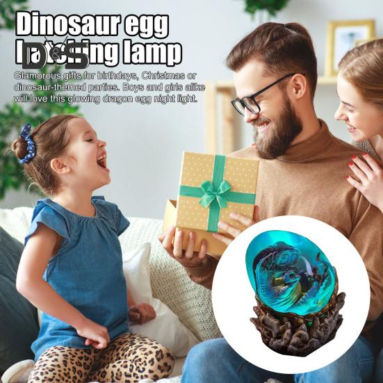 Ночной светильник в виде яйца динозавра, лампа ручной работы в виде дракона, инкубационный светильник в виде яйца динозавра для детской комнаты, декор детской комнаты, подарок любителю динозавров