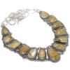 Golden Rutile Gemstone Handmade 925 Silver Jewelry Necklace 18" JCN484-285