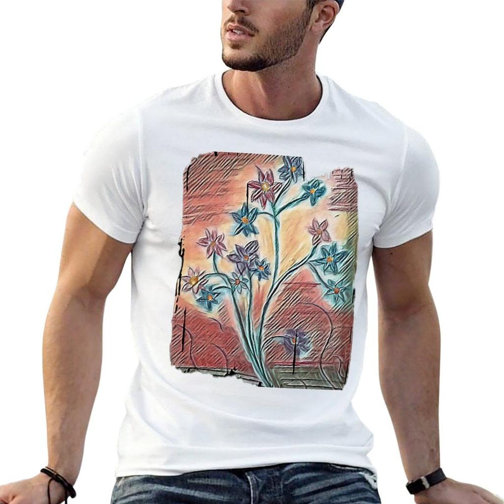 Vintage Flowers b T-Shirt Basic Short Sleeve Shirt