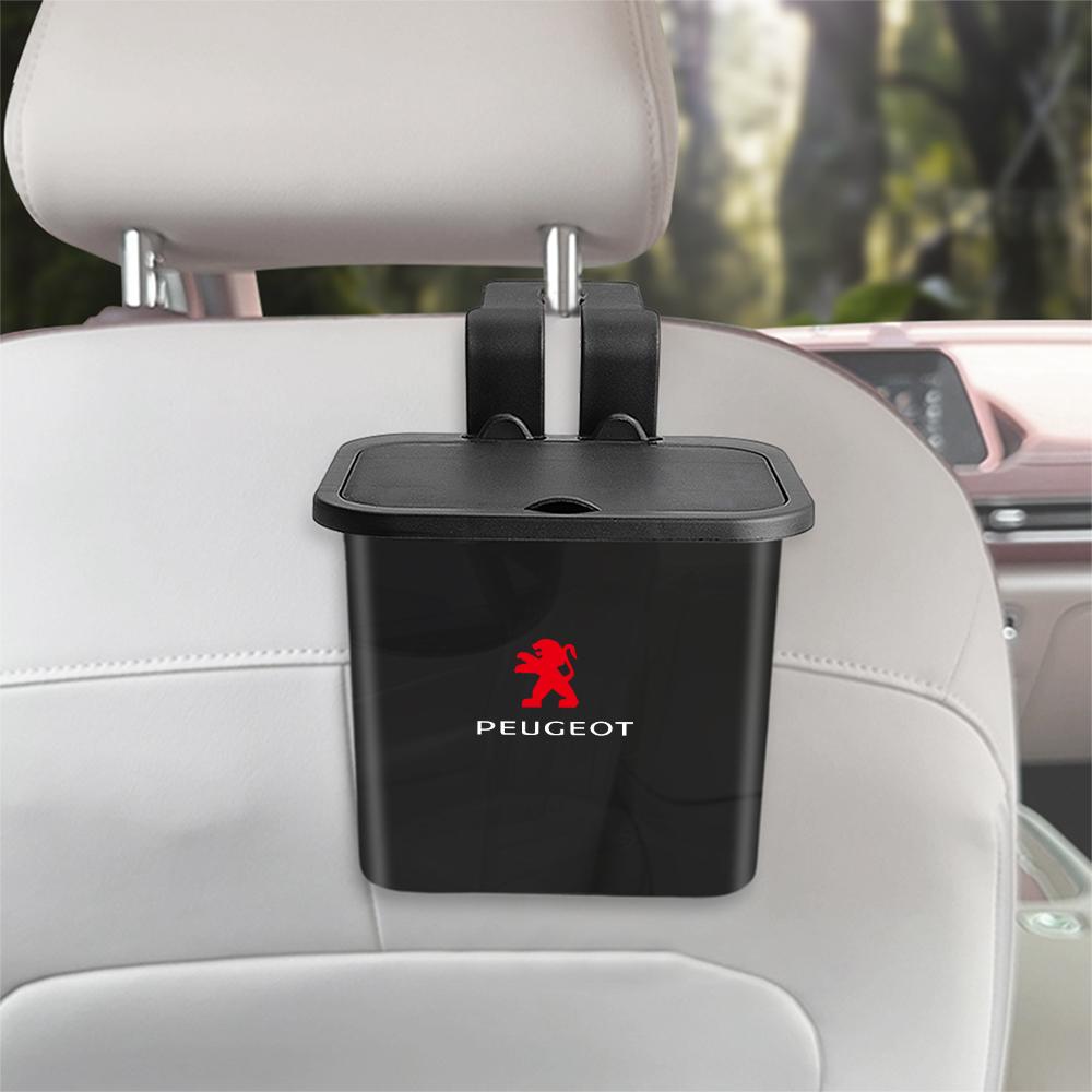 Car Stying Hanging Trash storage Box Auto Interior Accessories For Peugeot 206 307 301 308 3008 207 208 407 408 508 2008 107 205