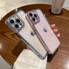 Прозрачный чехол с блестящим лазерным сердечком для Iphone 13 Pro Max 11 12 X Xs Xr 7 8 Plus Se, роскошная мягкая задняя крышка с бриллиантами