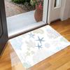 Serene Marine Theme Floor Mat Durable Non Slip Entryway Rug For Bathroom Kitchen And Nature Inspired Home Use