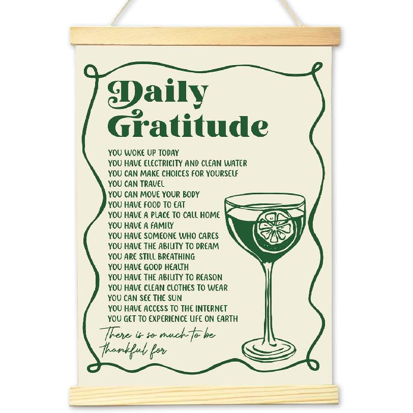 HONPHAX Mental Health Wall Art Poster Hanger Frame, pirational Gentle Reminders Wall Decor Therapy Counseling Office Classroom Decor Canvas Posters