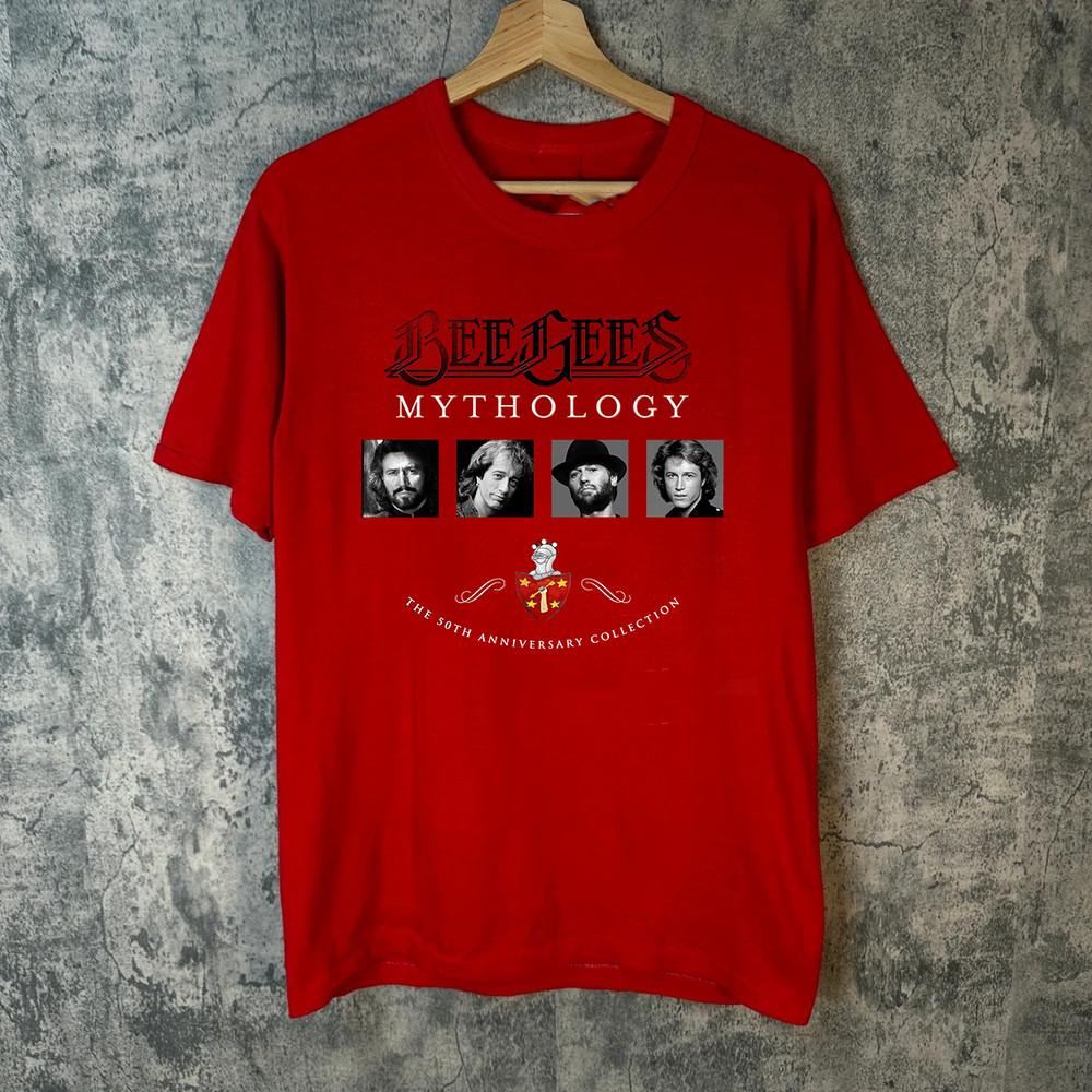 The Bee Gees Band Mythology 50th Anniversary T Shirt Full Size Unisex T-Shirt