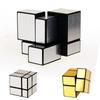 Speed Cube Patience Game Hungarian Roll 2 Line Miror Polished 2x2 SengShou Mirrored Cubic Puzzle SENGSO Single Gold Silver Color