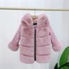 Autumn Winter Children's Padded Jacket Boys Girls Hooded Jacket Short Baby Woolen Coat