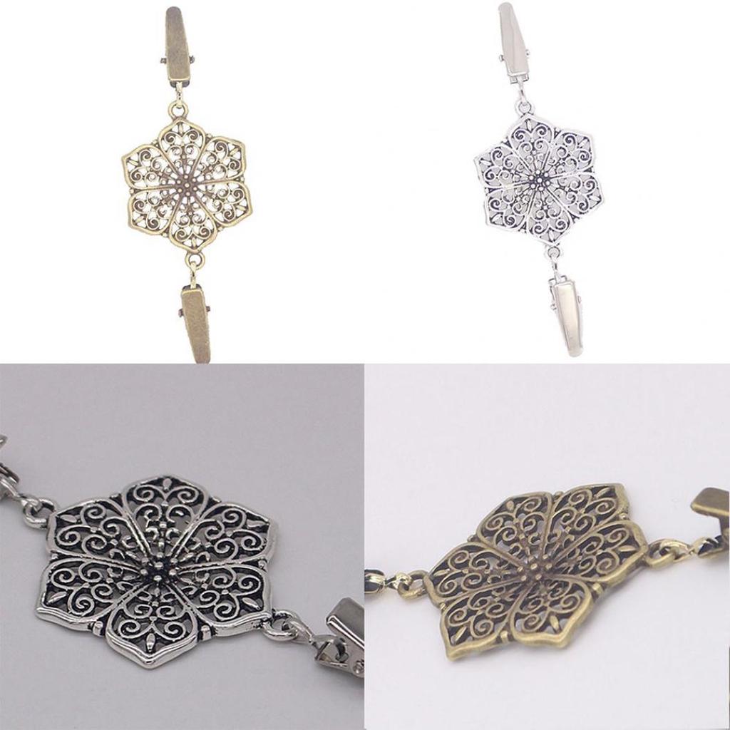 Винтажный женский свитер с двойным зажимом и полым цветком, воротник рубашки, кардиган, клипса