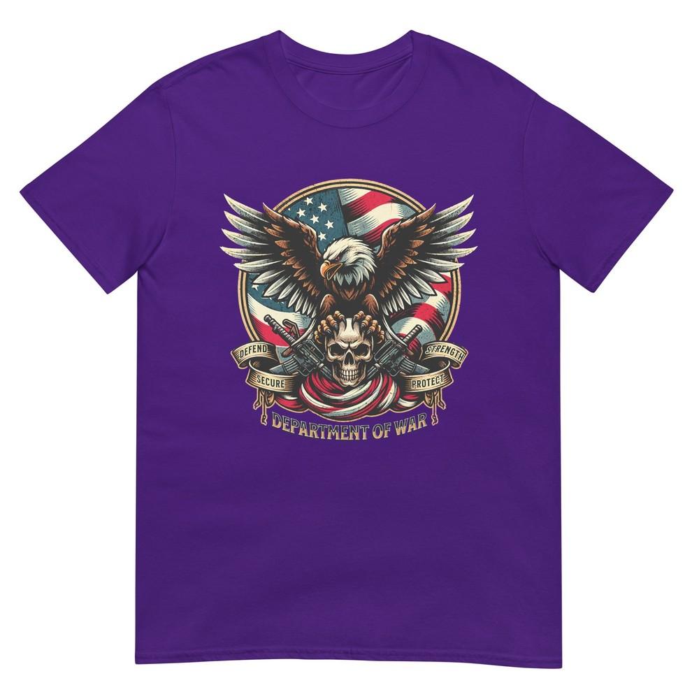 Departunisext Of War Usa American Flag And Eagle Defend Protect Tshirt