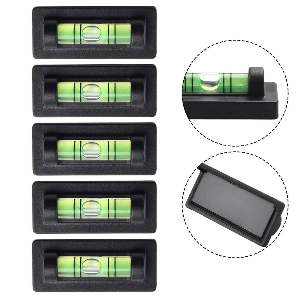 2/5 шт. Мини пузырьковый спиртовой уровень Жидкостный индикатор уровня с магнитной основой Квадратный уровень Пузырьковый инклинометр Измерительные инструменты