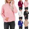 Autumn and Winter Women's New Solid Color Zipper Stand Collar Long-sleeved Sweater Women