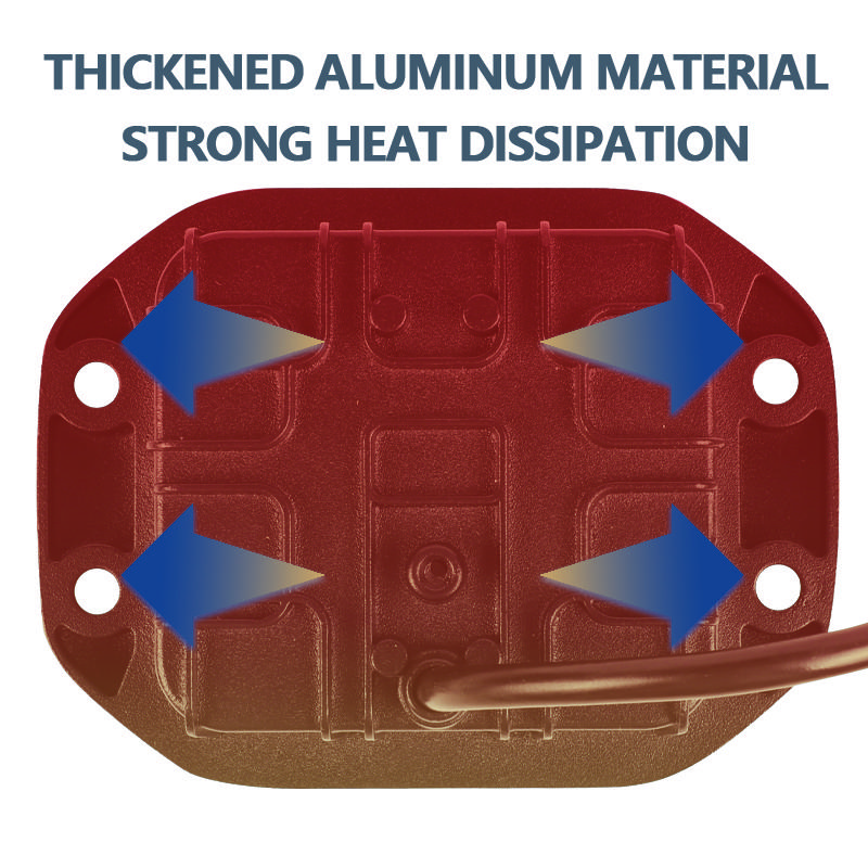 4-inch Wrangler Yellow and White Angel Eye Off Road Vehicle Work Light LED Square Spot Light Embedded Front Bar Middle Mesh Fog