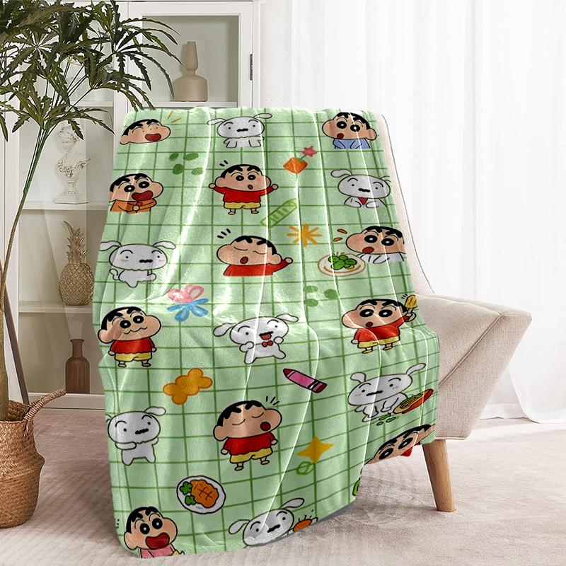 Cartoon comics Print Blanket - Soft & Comfortable, for Bedroom, Travel, Sofa, Home Decoration - Birthday Christmas Gift for Friend