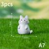 3 шт. Собака, белка, лиса, кролик, овца, утка, свинья, кошка, лошадь, лягушка, черепаха, змея, коала, фигурка, миниатюрная фея, садовый декор, аксессуары