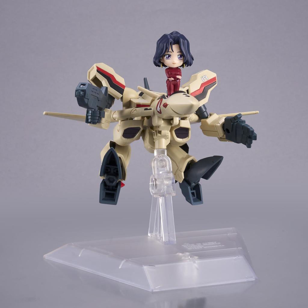 TAMASHII NATIONS TINY SESSION Macross Plus Dyson with Myun Fan Loan 110mm Painted Movable Figure YF-19 (Isamu Machine) Approx. PVC&ABS