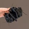 Large Summer Lace Edge Bow Claw Clip Hair Accessory for Women - Multi-Layer Feather Design