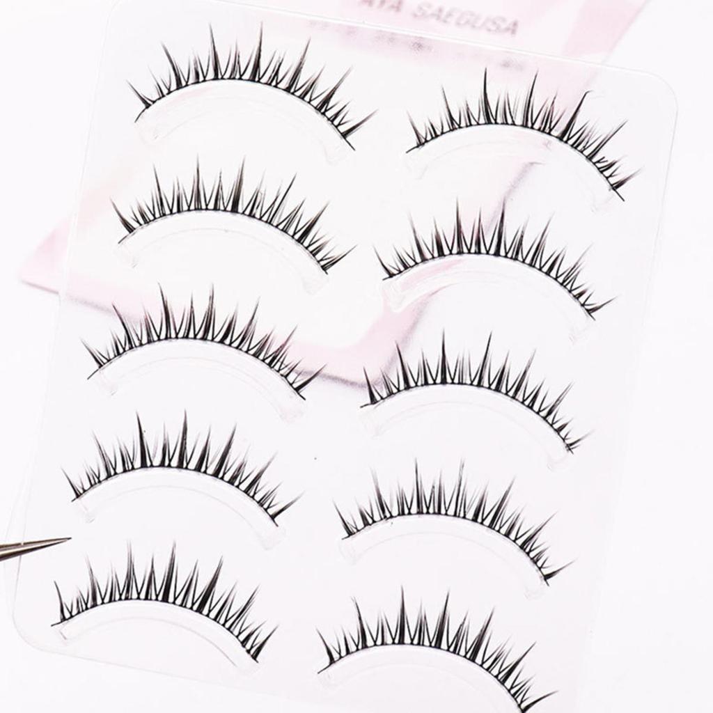 5 пар натуральных накладных ресниц макияж искусственные ресницы для девушек и женщин DIY наращивание ресниц косплей косметика инструмент для красоты