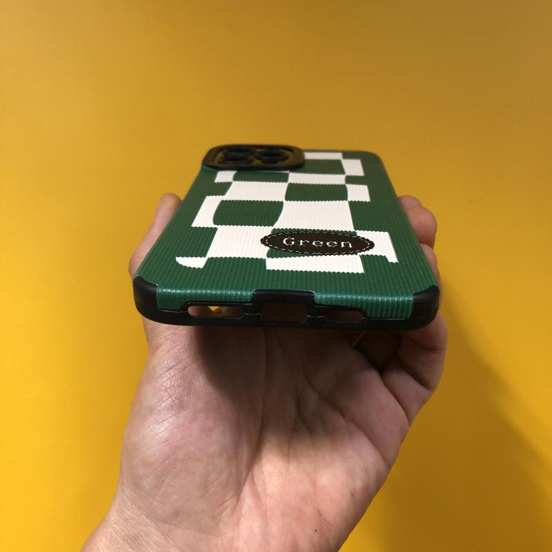 Зеленый чехол для телефона с необычной шахматной доской для Iphone 14 Pro Max 13 Mini 11 12, силиконовый чехол-бампер для Iphone Xr Xs Max X 7 8 P 6