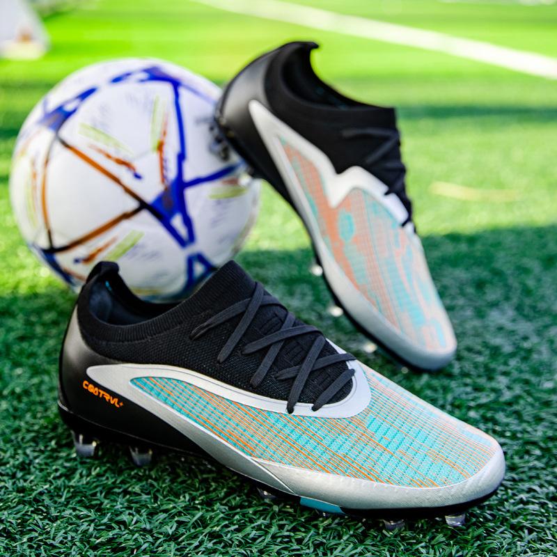 Football Shoes Men's Low Top AG Spikes TF Broken Ding Student Outdoor Adult Sneakers Lawn Game Training Shoes