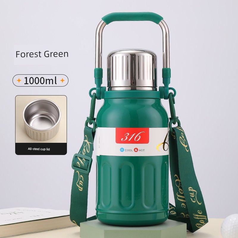 Insulation Pot Large Capacity Insulation Cup Men and Women Water Cup 316 Stainless Steel Kids Student Drop-Resistant Travel Teapot