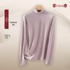 Women's Modal Cashmere Silk Thermal Turtleneck Long-Sleeve Top for Autumn & Winter