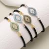 Gold-Plated Zircon Evil Eye Bracelet for Women - Unique INS Style Jewelry