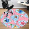 1pc Ocean CreaturesChair Carpet for Office, Indoor Non-Slip Washable Polyester Fiber Carpet, Mat For Office, Machine Washable