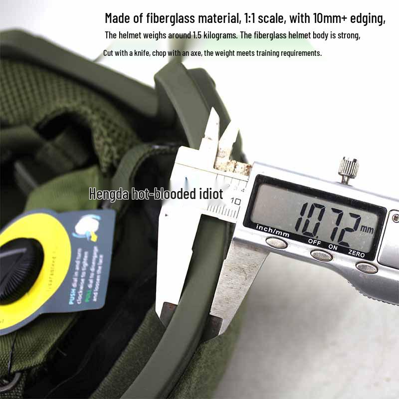 Enhanced FAST Fiberglass Riot Helmet with CE-Certified Wendy Liner, Special Forces Training, 1.5KG