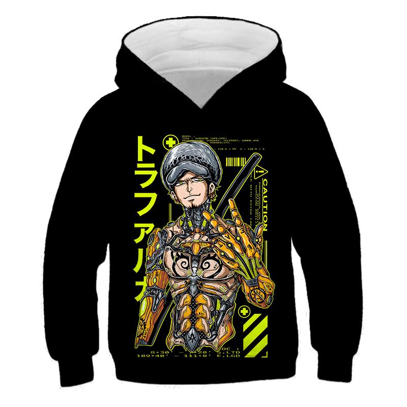 2025 MINISO One Piece Kids Hoodie Sweatshirt One Piece Boys Girls 3D Printing Sport Sweater Cosplay Costume Children Pullovers Tops