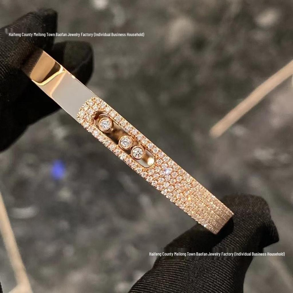 Европейский и американский роскошный браслет со звездой и бриллиантами: Женский золотой браслет для эмоциональной пары