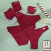 Merry Christmas Panties for Woman Cotton Briefs Lace Panty Lucky Comfortable Underpants Soft Ligerie