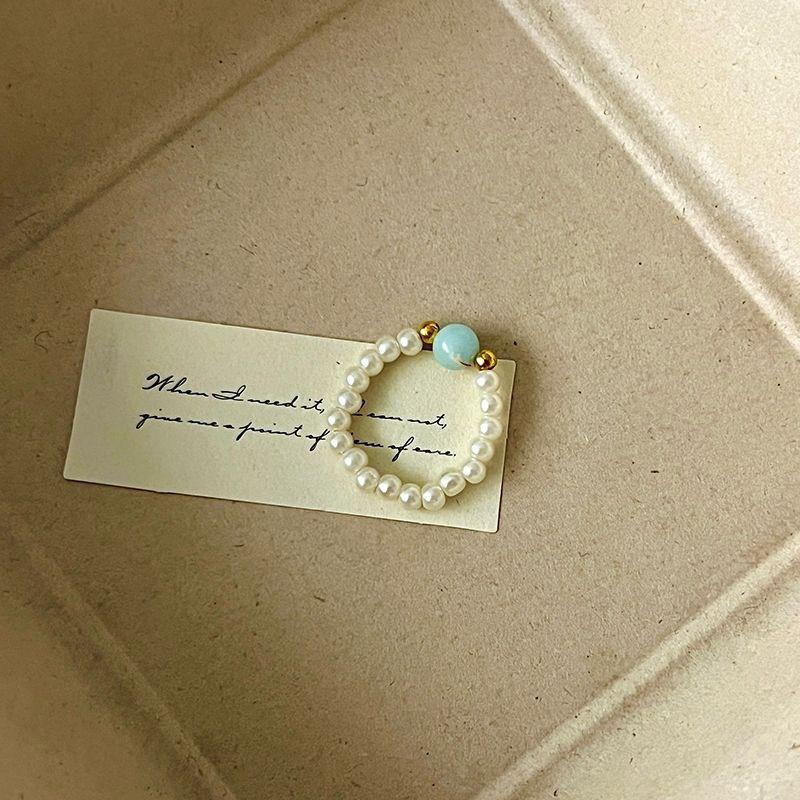 Цветное хрустальное кольцо с бисером, нишевый дизайн, чувство высокого класса, кольцо на палец, темперамент легкой роскоши, универсальные кольца-аксессуары