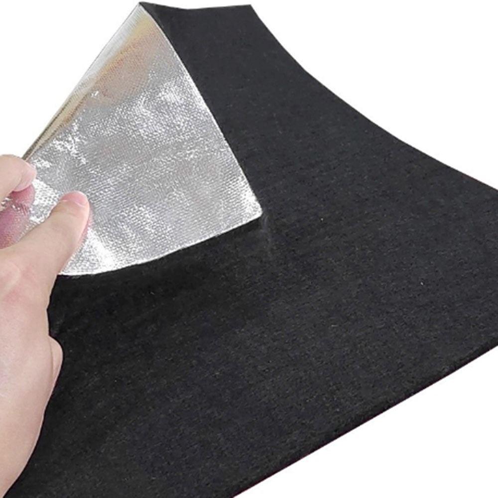 Black Carbon Fiber Felt Aluminum Foil Flame-retardant Welding Protective Blanket High-temperature Resistant Fireproof