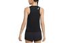 Nike Женские черные майки для бега с умеренной поддержкой и дизайном racerback CZ9386-010