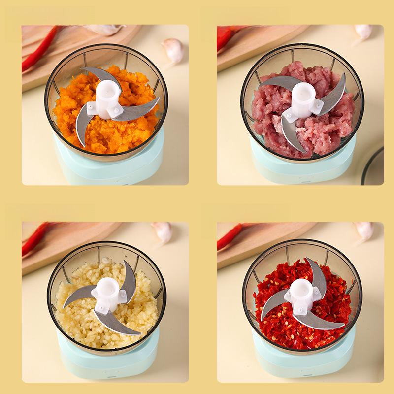 Компактная электрическая мясорубка и овощерезка с многофункциональным миксером для домашнего использования