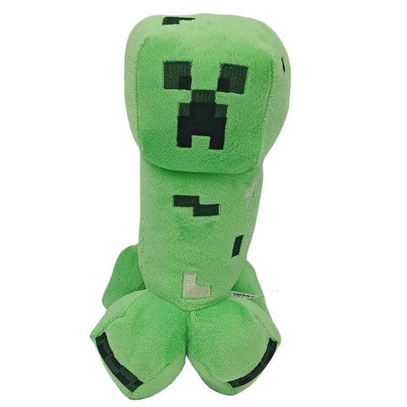 Набор плюшевых игрушек Minecraft: Фигурки Розовой Свиньи, Сидящего Волка, Крипера, Зомби, Индер Дракона, Панды