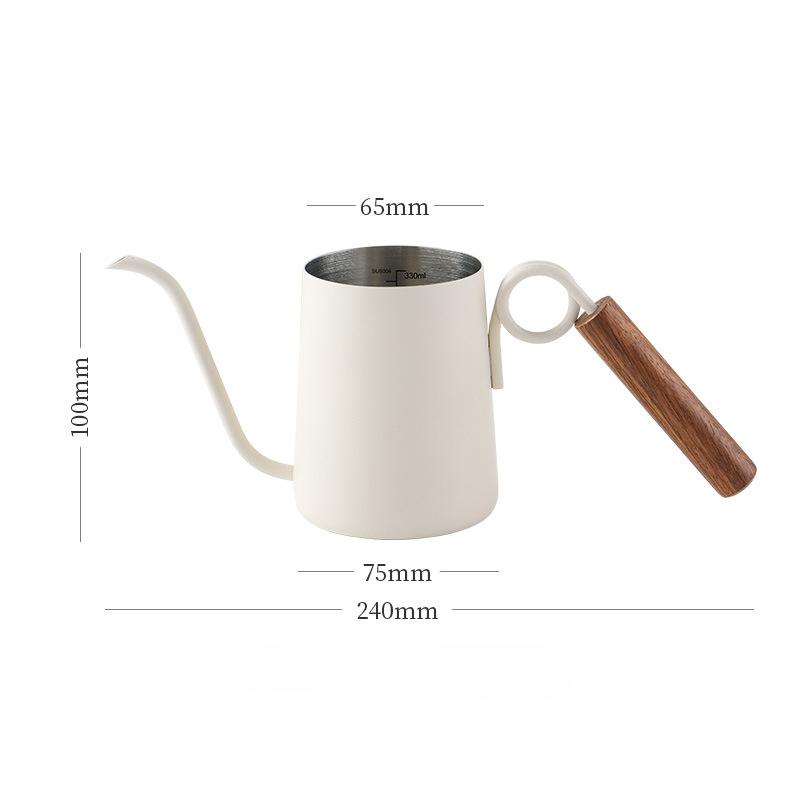 Swan Neck Kettle Coffee Cafe Accessories Coffeeware Teaware Stainless Steel Jug Barista Tools Teapot Coffee Goose Beak Gooseneck