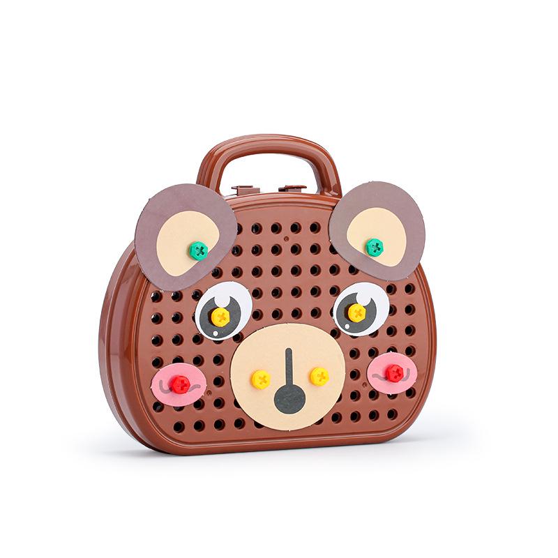 Детский образовательный электроинструмент: дрель и отвертка, ящик для инструментов для ремонта